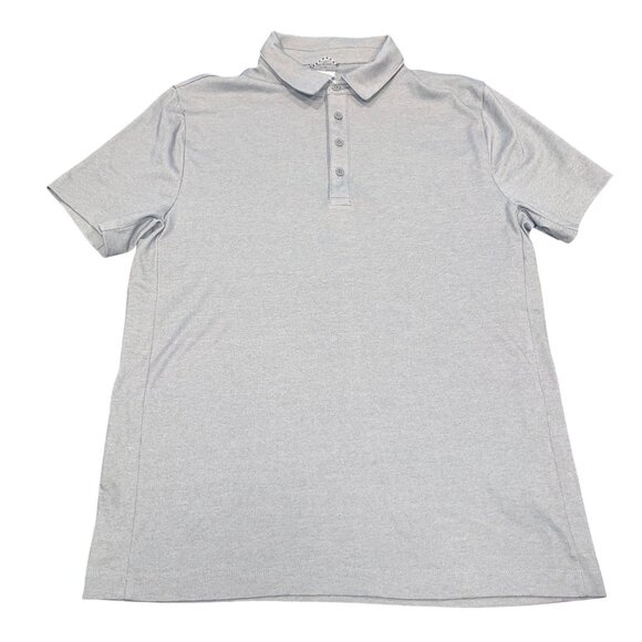 J.Crew Men's Sz M Performance Polo Shirt Heather Gray COOLMAX Stretch BN365 - Picture 2 of 10